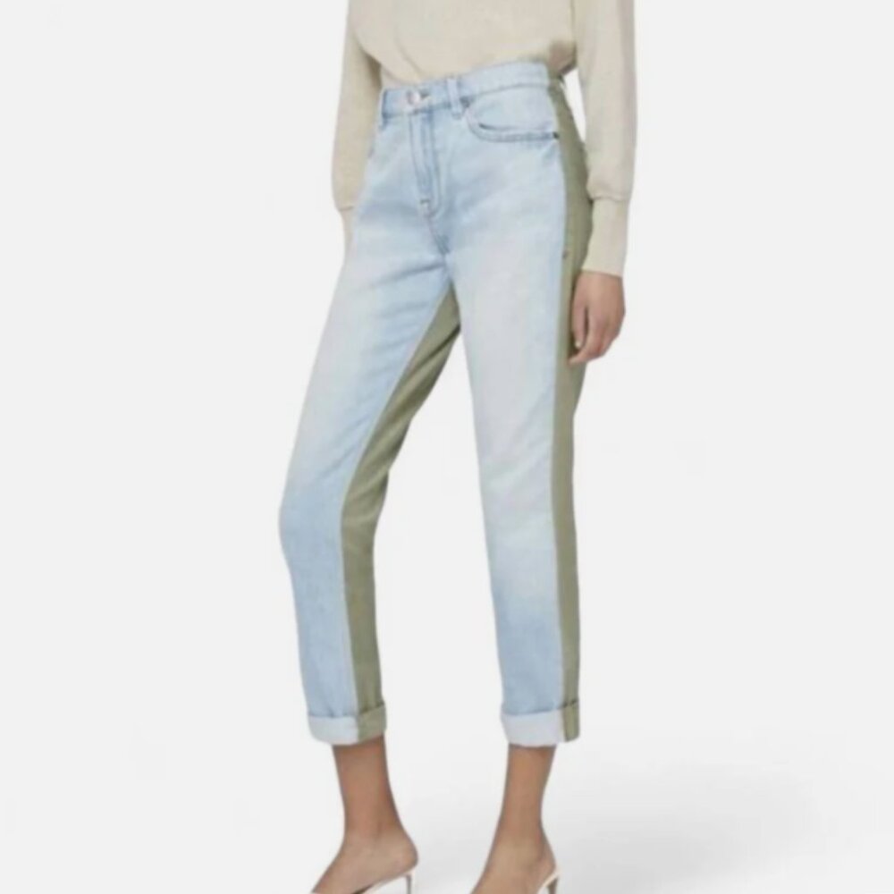 Frame Le Beau Mixed Boyfriend Canterbury Jeans Size 29